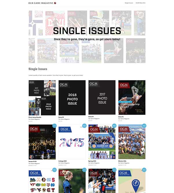 Our Game Magazine online store