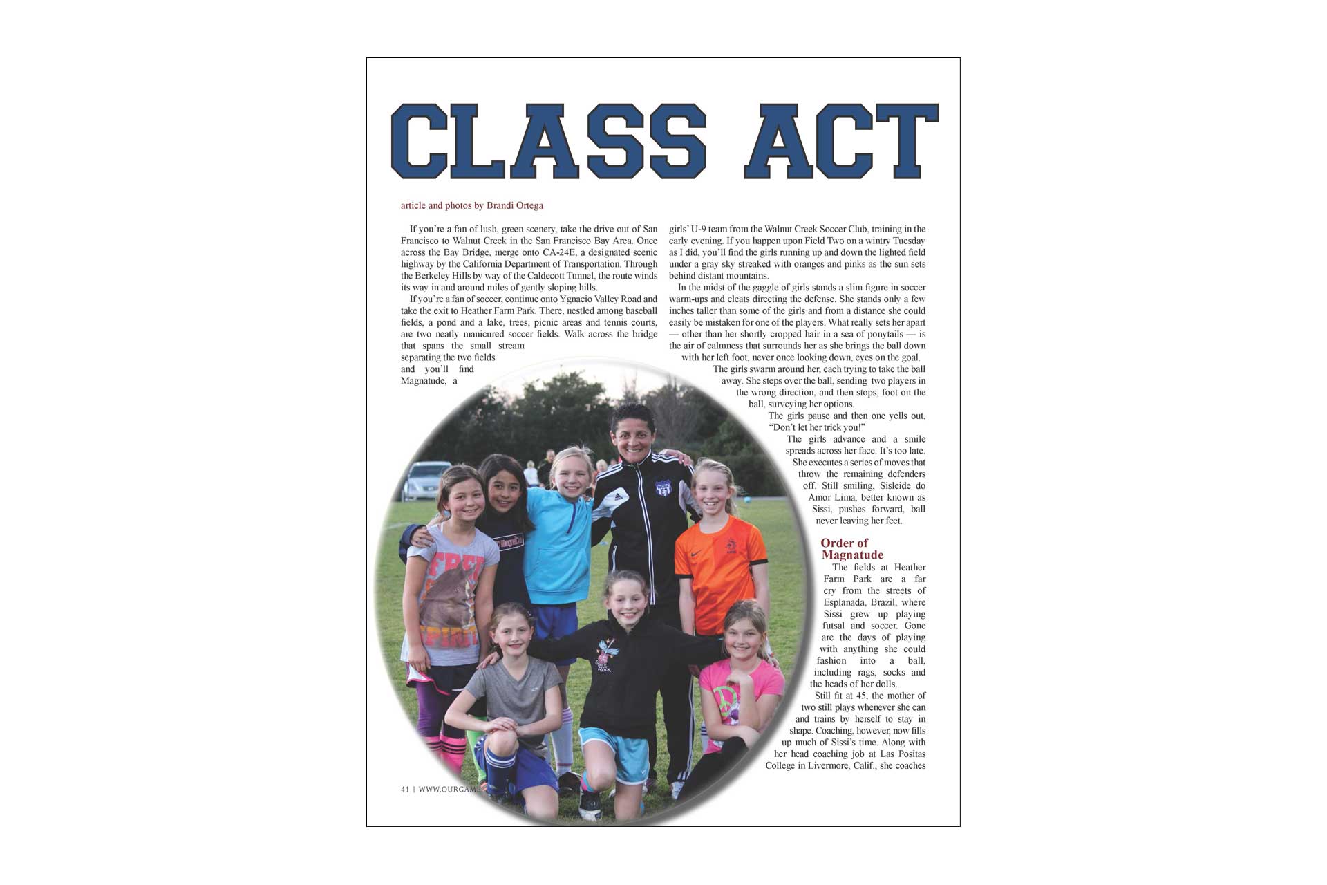 Our Game Magazine writing